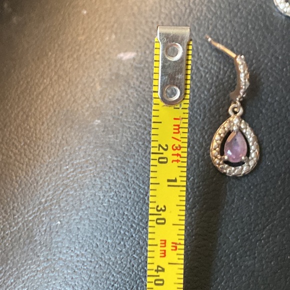 Amethyst Dangle Earrings - Picture 4 of 5